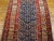 Tribal 1900s Navy Geometric Tribal Antique Persian Kurdish Rug 3'11" X 9'7" Knotted Wool Carpet For Sale - Image 3 of 9