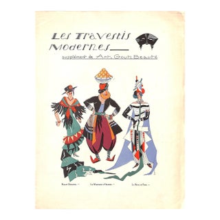 Les Travestis Modernes Supplement De Art. Gout. Beaute 1927 For Sale
