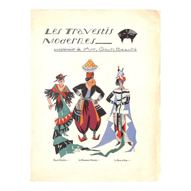 Les Travestis Modernes Supplement De Art. Gout. Beaute 1927 For Sale