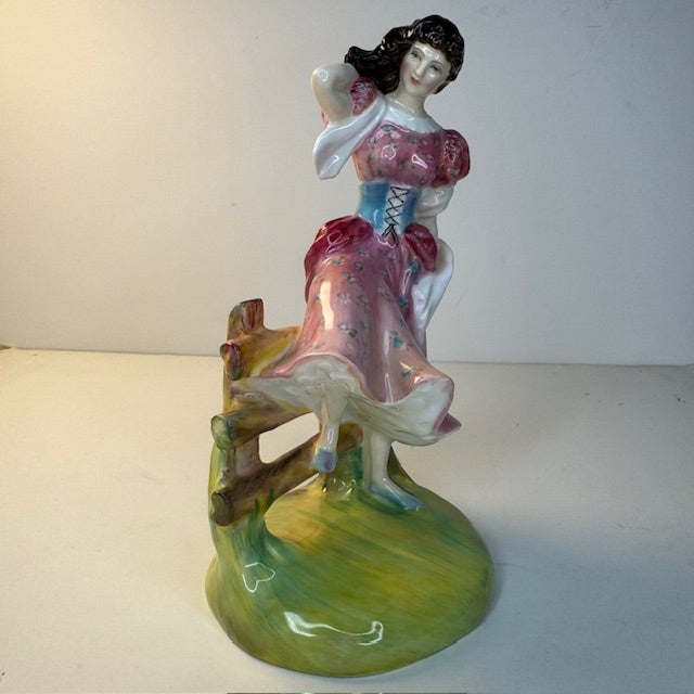 English Vintage 1951 Royal Doulton Summer Figurine Hn2086 Bone China England For Sale - Image 3 of 15
