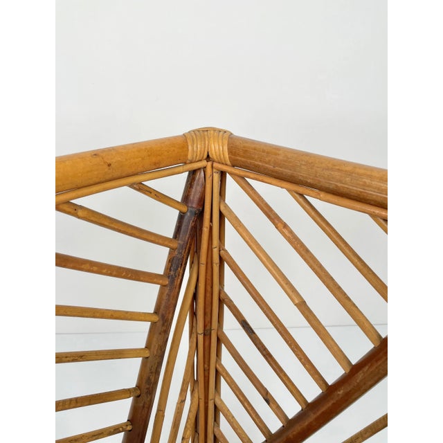 Mid-Century Modern Bamboo & Rattan Umbrella Stand, Italy, 1960s For Sale - Image 12 of 16