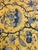 John k Jacob Design for Bessarabia McNab Co “Tea Garden” cc 1988 . Blues and yellow Asian toile fabric. Width-54 “ repeat...