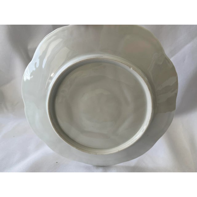 Antique Majolica White Oyster Plate For Sale - Image 9 of 10
