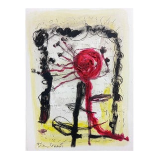 11.8" by 15.8" One-of-a-Kind Original Oil Painting by Diane Grant / Pablo Picasso For Sale