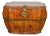 Qing Dynasty Period Chinese Box with Brass Lock, Banding and Removable Top For Sale