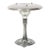 Art Deco Machine Age Saucer Form Polished Aluminum Table Lamp W/ Sculptural Base For Sale