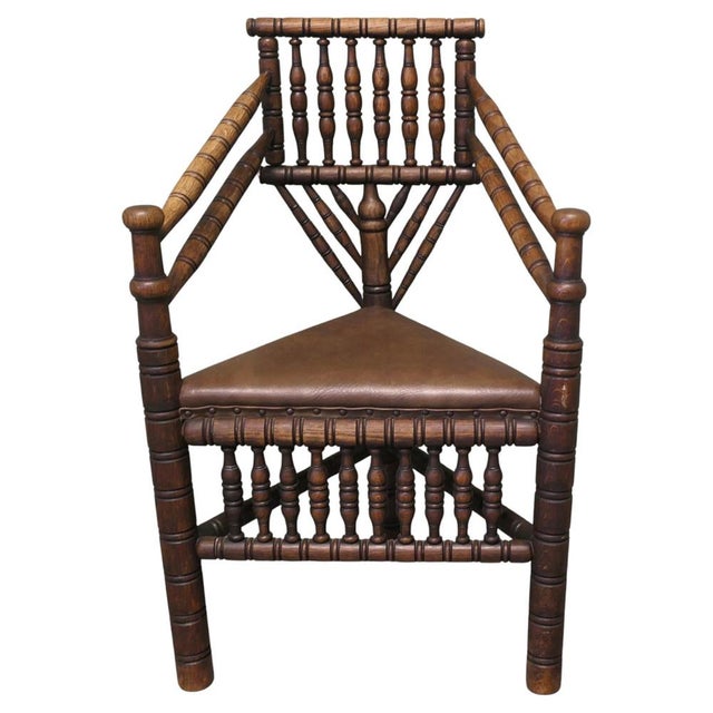 Wood 19th Century Oak Turners Chair, 1850 For Sale - Image 7 of 7