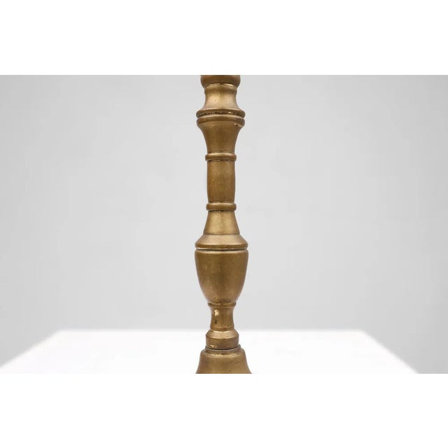 Antique French Candlestick in Bronze, 1890s For Sale - Image 6 of 11