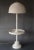 1970s Vintage White Wicker Floor Lamp With Table Shelf For Sale - Image 13 of 13