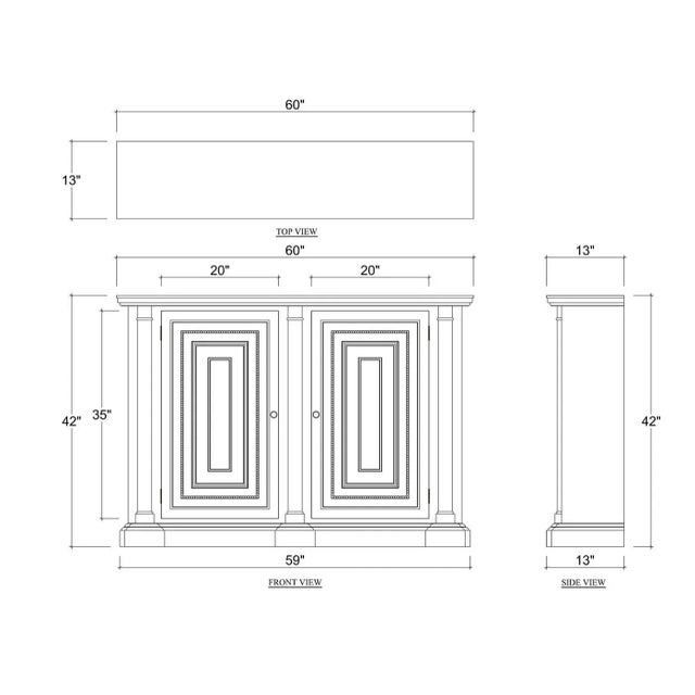 Renaissance Style Credenza For Sale In Greensboro - Image 6 of 6