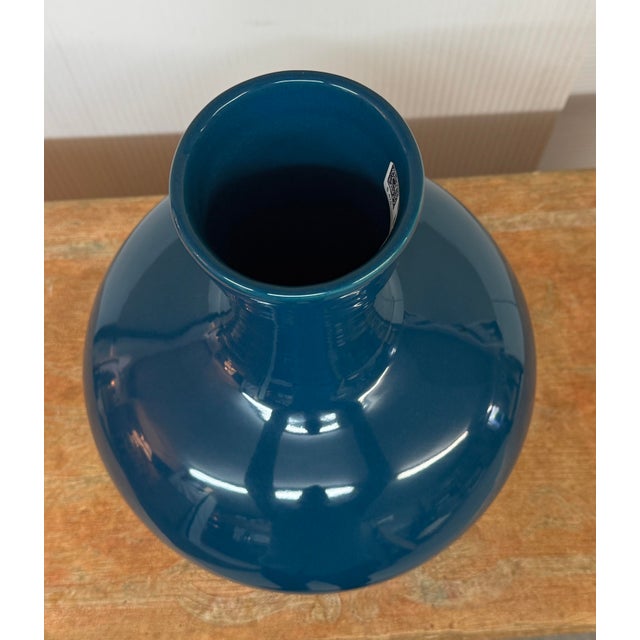 2010s Martino Interiors Globular Ceramic Bottle Vase For Sale - Image 5 of 12