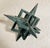 Modern 1980s Post Modern Tabletop Sculpture Accessory by Artist Michael Motta in Wood Composite Verdi Gris For Sale - Image 3 of 4