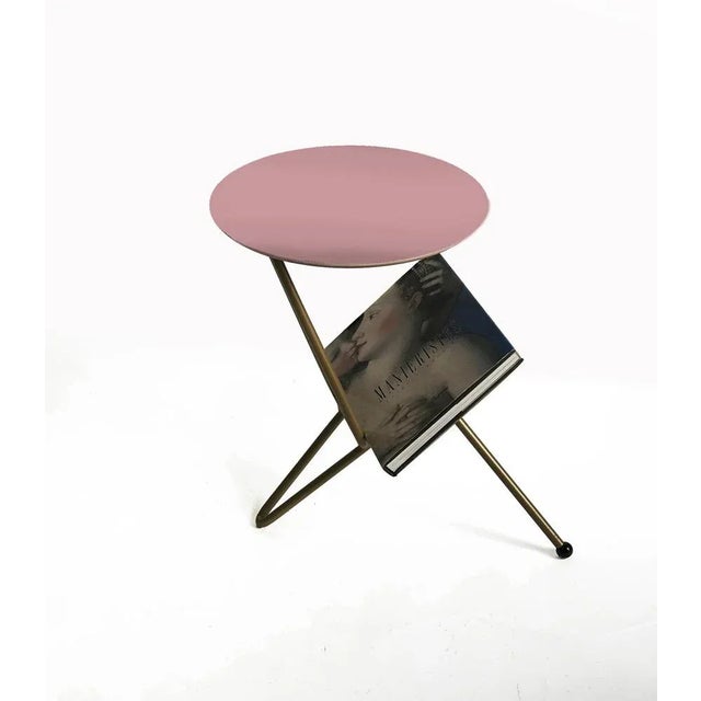 Not Yet Made - Made To Order Side Table with Magazine Rack by tokyostory creative bureau For Sale - Image 5 of 7