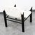 1960s Mid Century Danish Modern Lounge Chair Set White Black Leather Skipper Safari For Sale - Image 12 of 12
