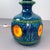 Blue Ceramic Floor Lamp from Bay Keramik with Blue Silk Shade, West Germany, 1960s For Sale - Image 13 of 15