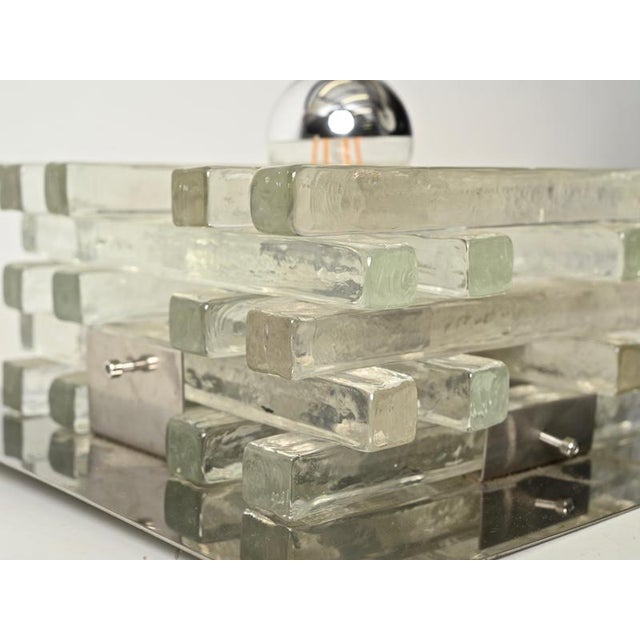 Jenga Glass Ceiling Light by Albano Poli for Poliarte, Italy, 1970s For Sale - Image 13 of 16