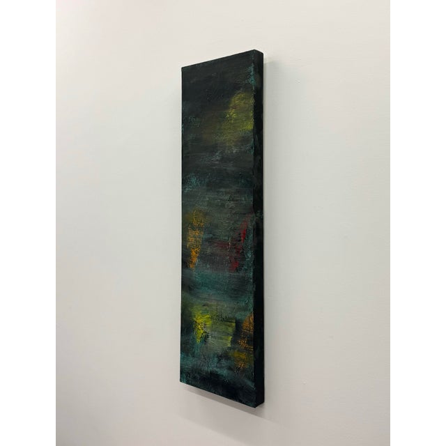 Late 20th Century Vintage Signed Abstract Expressionist Oil Painting on Canvas, Signed and Dated 1990 For Sale - Image 5 of 7