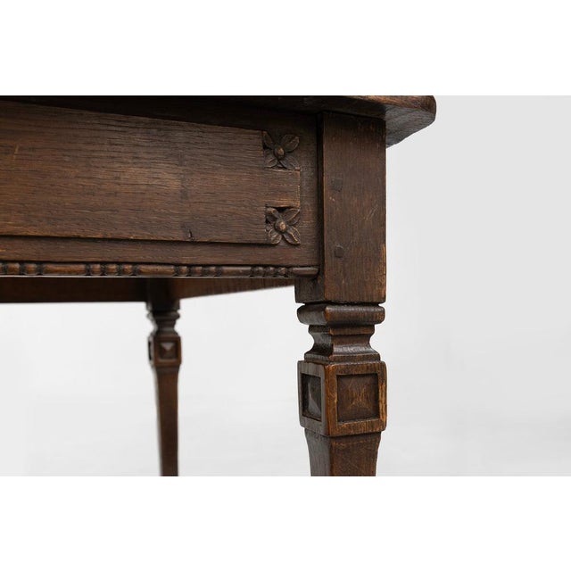 Mid-Century French Rustic Side Table in Wood, 1850s For Sale - Image 5 of 12