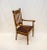 Arts & Crafts Vintage Quarter Sawn Oak Armchair For Sale - Image 3 of 13