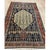 Persian 1890s Small Deep Blue Classic Vase Medallion Antique Senneh Knotted Wool Rug For Sale - Image 3 of 8