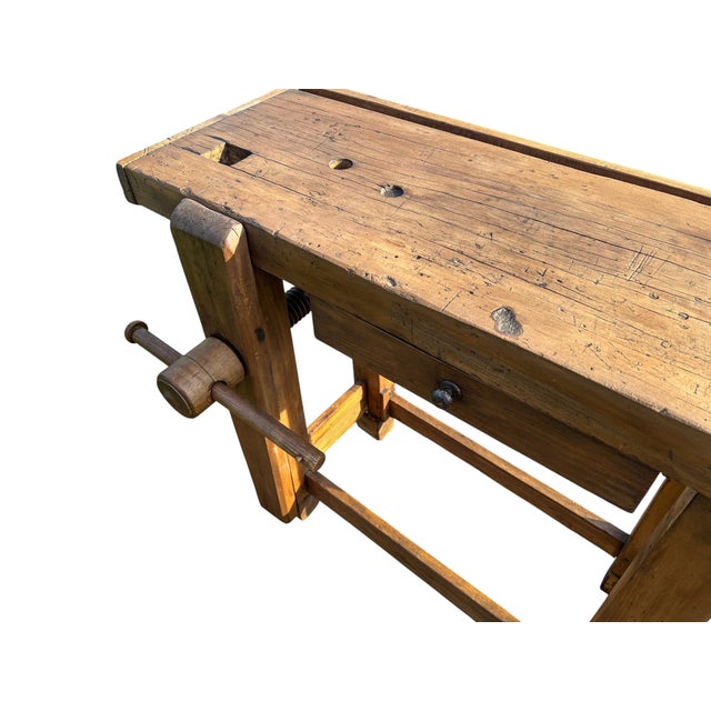 Vintage French Children's Carpenter Workbench, 1920s For Sale - Image 14 of 16