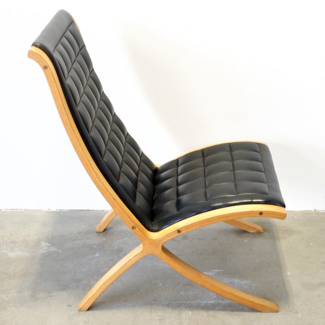 1950s 1950s Attributed to Fritz Hansen “Ax” Chair Designed by Peter Hvidt & Orla Mølgaard Nielsen For Sale - Image 5 of 8