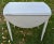Mahogany Pembroke Drop Leaf Accent Table Painted Storage Drawer Gray 70s For Sale - Image 4 of 12