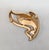 Mid-Century Modern Vintage 1960s Signed Crown Trifari Abstract Goldtone Faux-Citrine & Clear Rhinestone Brooch For Sale - Image 3 of 8