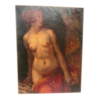 Judith by Heinrich Landgrebe Oil on Canvas For Sale