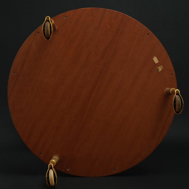 Serving Bar Cart with Removable Tray in Brass, Glass and Goat Skin by Aldo Tura, 1950s For Sale - Image 16 of 18