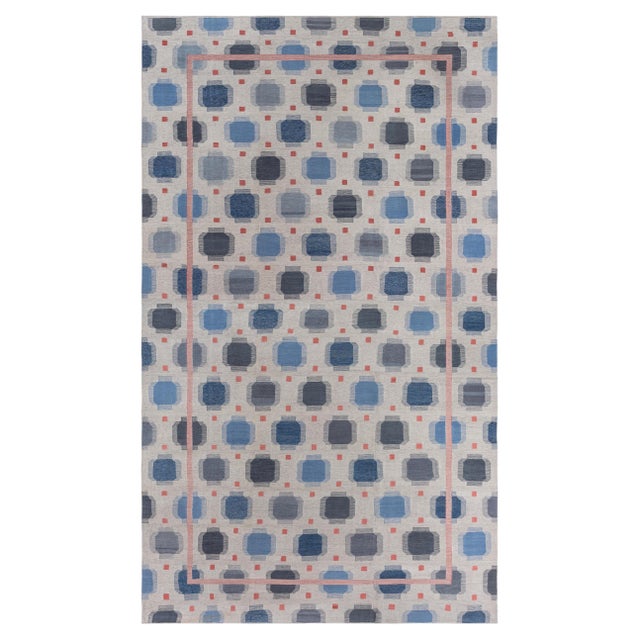 Oversized Modern Swedish-Inspired Geometric Rug by Doris Leslie Blau For Sale