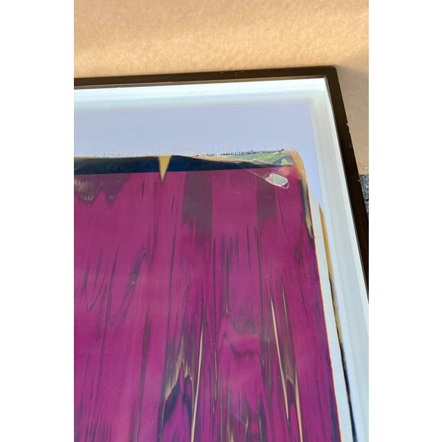 Ellen Carey, 2 Large Format Abstract Unique Color Photo Polaroid Pulls Ellen Carey Photograph, 2010 For Sale In Miami - Image 6 of 18