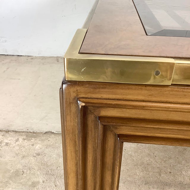 Vintage Regency Square Coffee Table For Sale In Philadelphia - Image 6 of 12