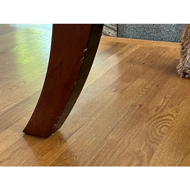 1980s 1980s Imported Giorgio Collection Mahogany Dining Table With 6 Chairs - Set of 7 For Sale - Image 5 of 6