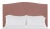 Hazel King Headboard, Blush Velvet For Sale