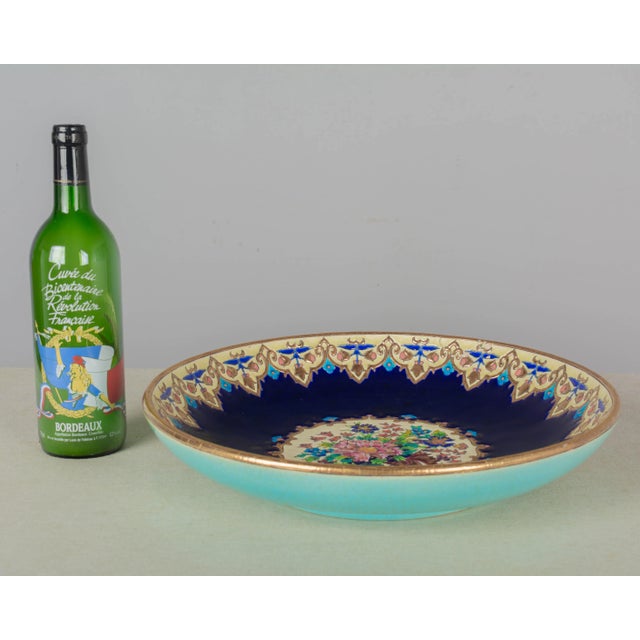 Longwy French Longwy Cloisonné Enamel Ceramic Bowl For Sale - Image 4 of 7