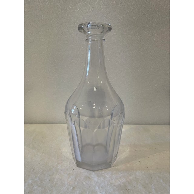 Antique English Regency Panel Cut Decanter For Sale - Image 4 of 4