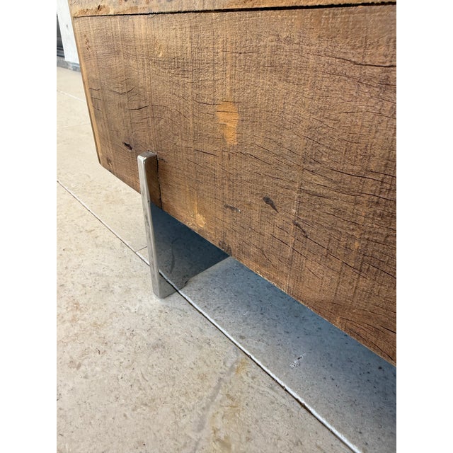 Cisco Brothers Environment Furniture Cisco Brothers Reclaimed Bench, Attributed For Sale - Image 4 of 4