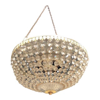 Crystal Ceiling Light Fixture For Sale