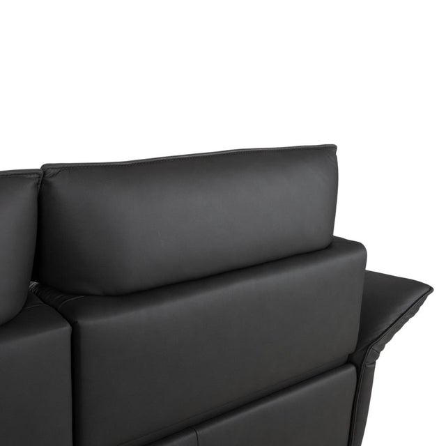 Two-Seater and Three-Seater Leather Sofa in Grey with Manual Function from Himolla Weilheim, Set of 2 For Sale - Image 16 of 18