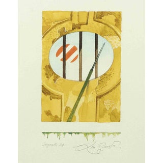 Leo Guida, Signal 24, 1970s, Watercolor, Framed For Sale