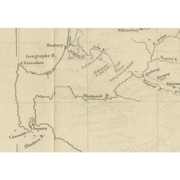 Map of General Roe's Western Australian Expedition, 1852 For Sale - Image 4 of 10