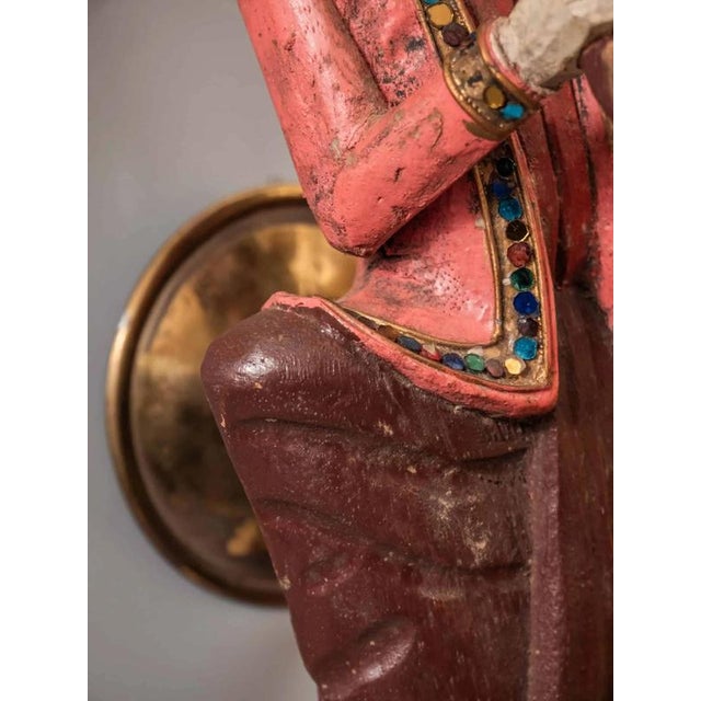 Wood Indian Wall Lamps, Set of 2 For Sale - Image 7 of 18