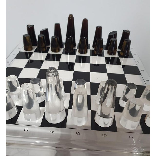 Acrylic Glass Chess Board, 1980s For Sale - Image 11 of 18