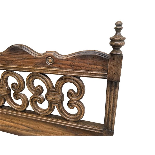 Vintage Drexel Mid Century Spanish Revival King Size Oak Headboard Chairish