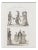 Unknown - Paris Costumes - Original Lithograph - 19th Century For Sale