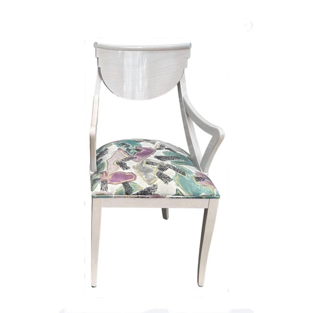 6 Lacquered Wood Hollywood Regency Dining Room Chairs by Pietro Costantini This fantastic and glamorous set of six Pietro...