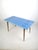 Vintage Rockabilly Coffee Table with Blue Finish, 1950s For Sale - Image 4 of 11