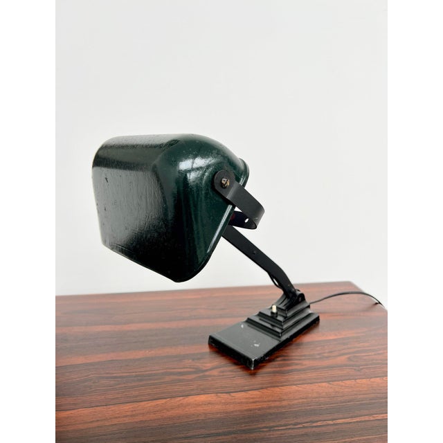 Black Vintage Articulated Desk Lamp with Black Frame from Erpe, 1930s For Sale - Image 8 of 13