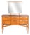 Mid-Century French Mahogany Dressing Table with Mirror, 1960s For Sale